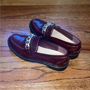 Burgundy loafers